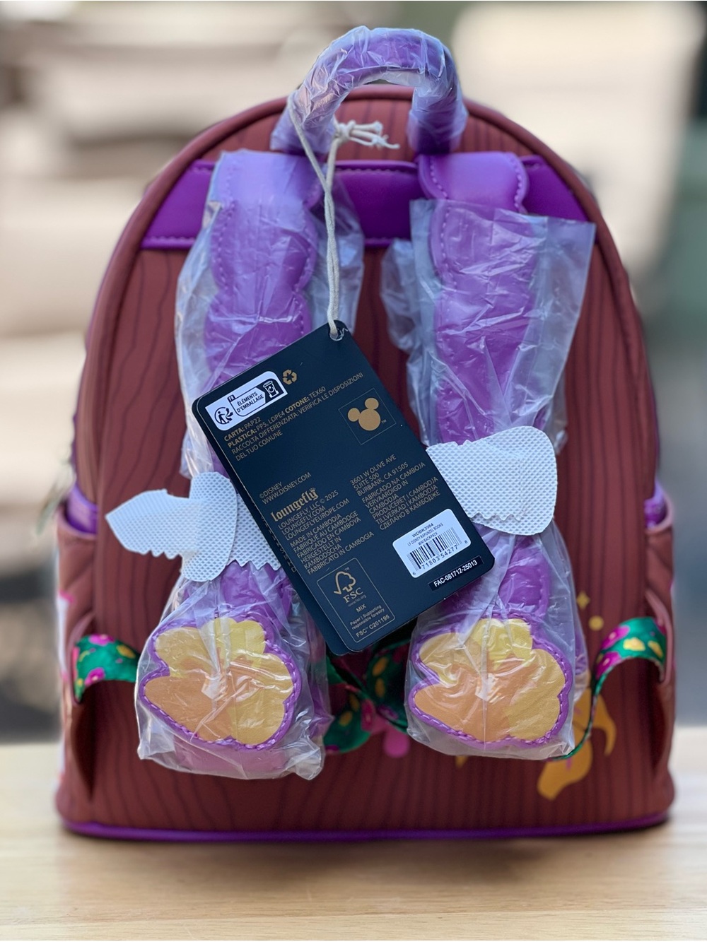 Loungefly Disney Tangled Rapunzel Exclusive Books Backpack and Wallet Set NWT - Picture 3 of 16